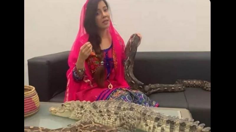 Pak singer threatens PM Modi with snakes, python; lands in trouble