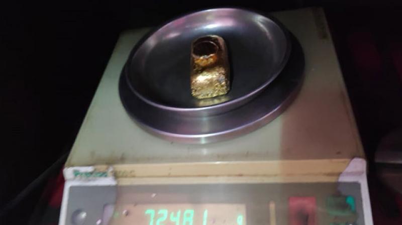 Gold paste worth over Rs 27 lakh seized at Hyderabad airport