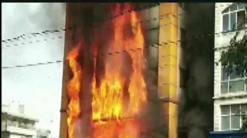 Massive fire breaks out at Indore hotel, guests rescued safely