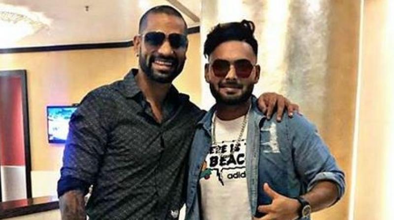 Delhi cricketers Shikhar Dhawan and Rishabh Pant reunite ahead of Windies series