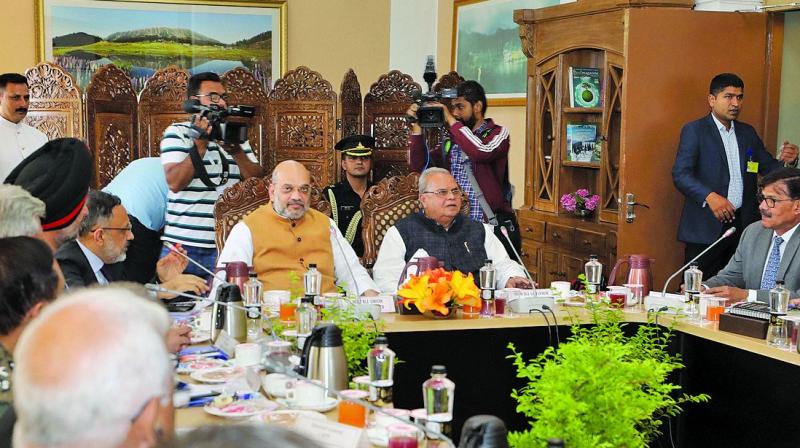 Amit Shah to forces: Keep pressure on militants