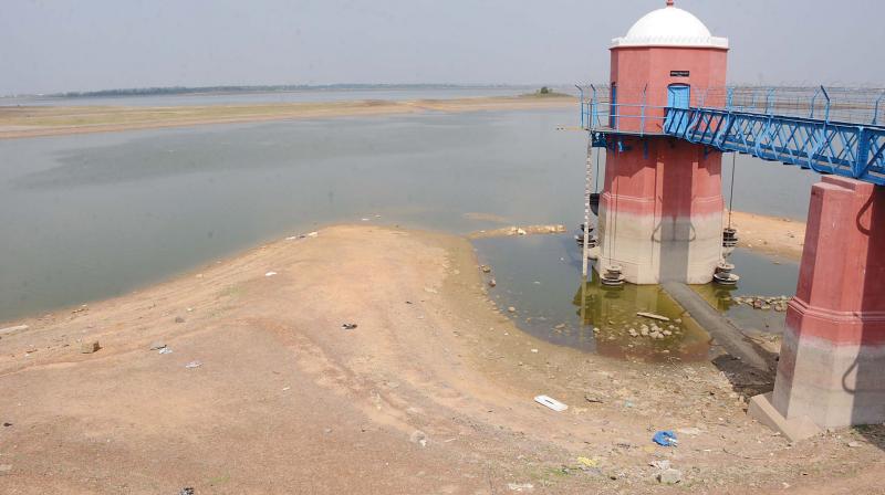 Status of Red Hills reservoir in the city now.  (DC)