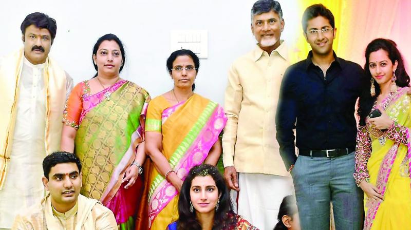We are planning a huge get-together this weekend at my place, with our entire family. Both my daughters  Nara Brahmani, and Tejaswini and her husband Sribharat, will be there  Vasundhara, Balakrishnas wife