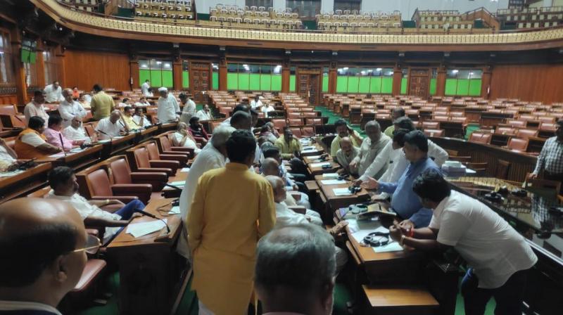 Karnataka assembly adjourned amid din; Guv directs CM to prove majority