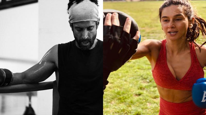 In Pics: Shibani Dandekar trains hard to match up beau Farhan Akhtar\s boxing skills