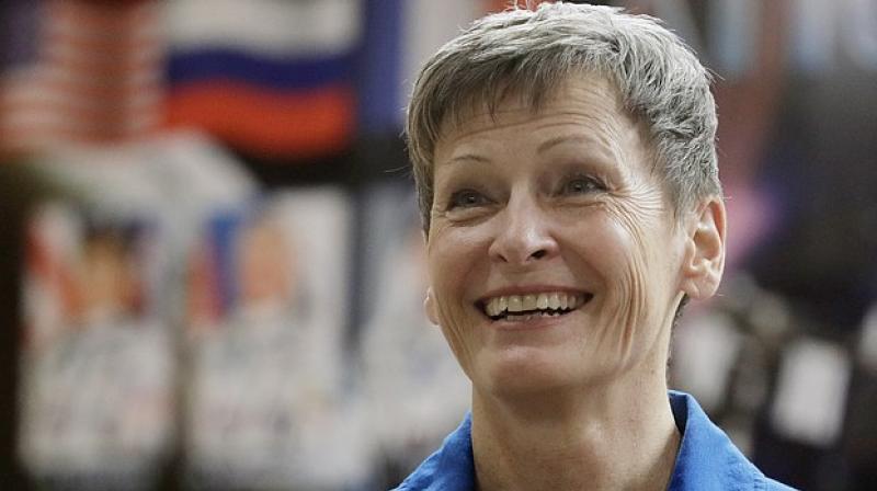 Peggy Whitson will be 56 when she rockets off the planet Thursday, and shell celebrate her 57th birthday in February on the International Space Station. (Photo:AP)