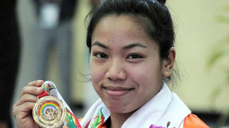 Chanu won the 48kg category gold with a effort of 192 kg in the silver level Olympic qualifying event, the points from which will come in handy when the final rankings for Tokyo 2020 cut are done. (Photo: PTI)
