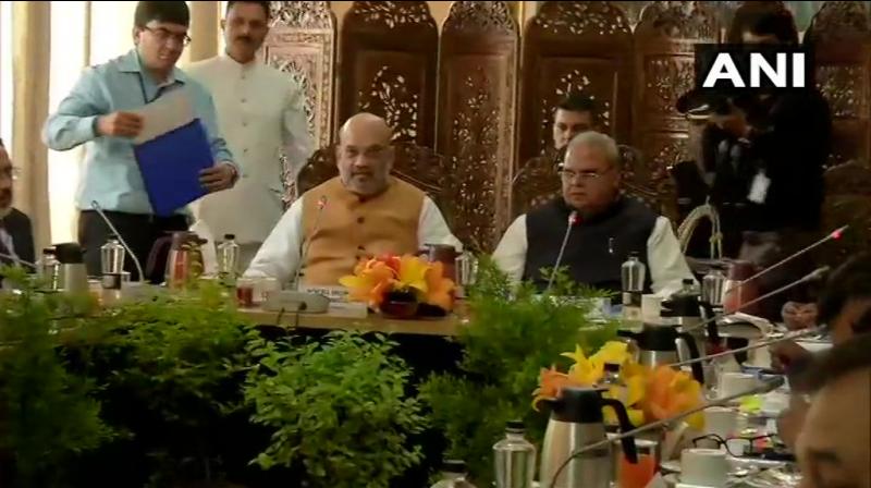Shah reviews security situation in J-K on his maiden official visit