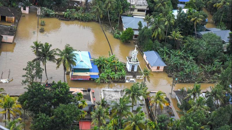 Heavy rains in Kerala has so far claimed 210 lives and forced over 7.14 lakh people to take shelter in relief camps in the state. (Photo: PTI)