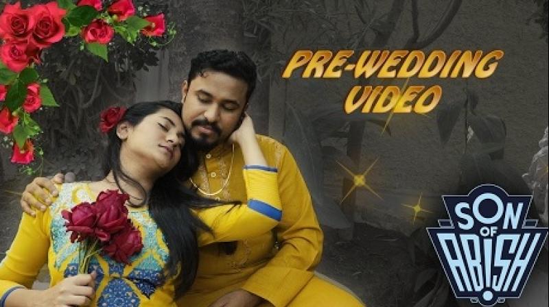 Comedian Abhish Mathew and has team have made a parody version of a typical pre-wedding video. (Credit: YouTube)