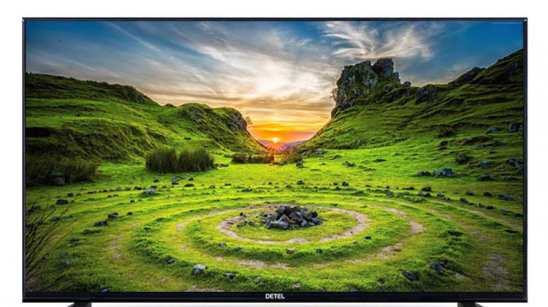 Detel Launches 75-inch 4K Smart LED TV at India Mobile Congress 2019