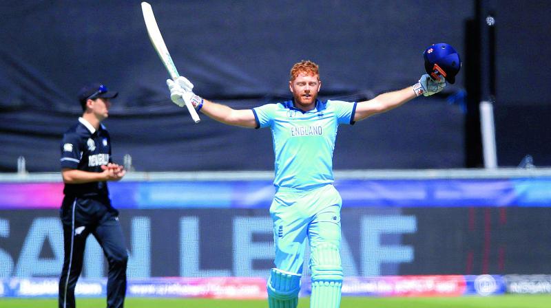 Jonny Bairstow scores second straight ton as on-high England soar into semifinals