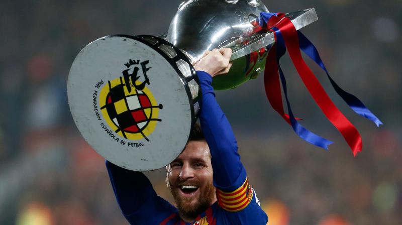 Messi becomes clubâ€™s first player to win 10-league titles