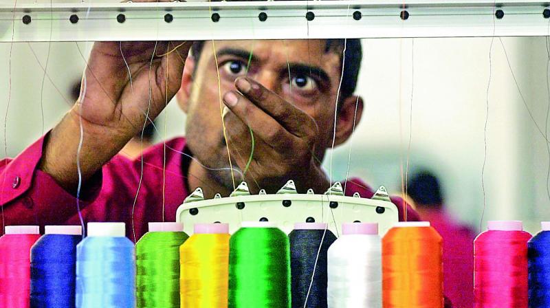 Around 6 million spindles are lying idle. In February 2013, the monthly yarn exports to China stood at 140 million kg and this has now come down to around 40 million kg.