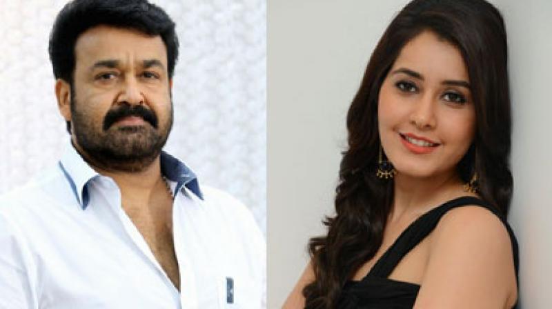Image result for raashi khanna with Mohanlal