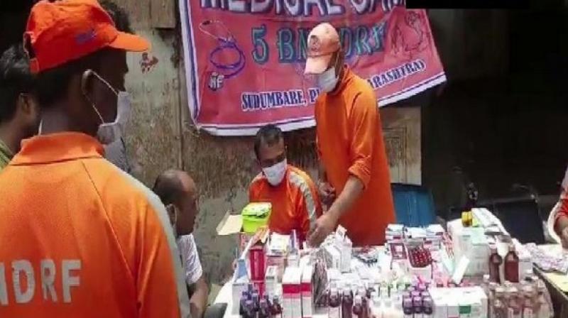 NDRF sets up medical camp in flood-affected Sangli district