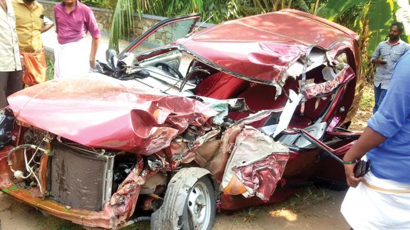 Thrissur: Four of family die in car-lorry collision