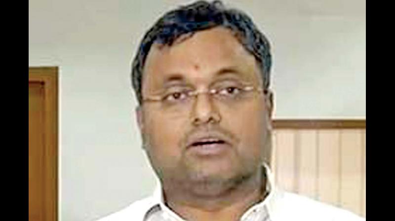 \Hope to have my father back home soon\: Karti Chidambaram