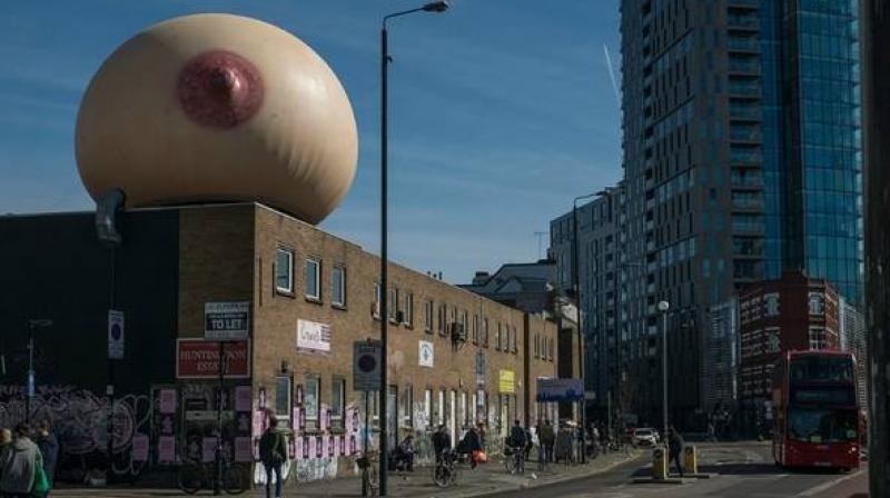 There's a giant boob in London