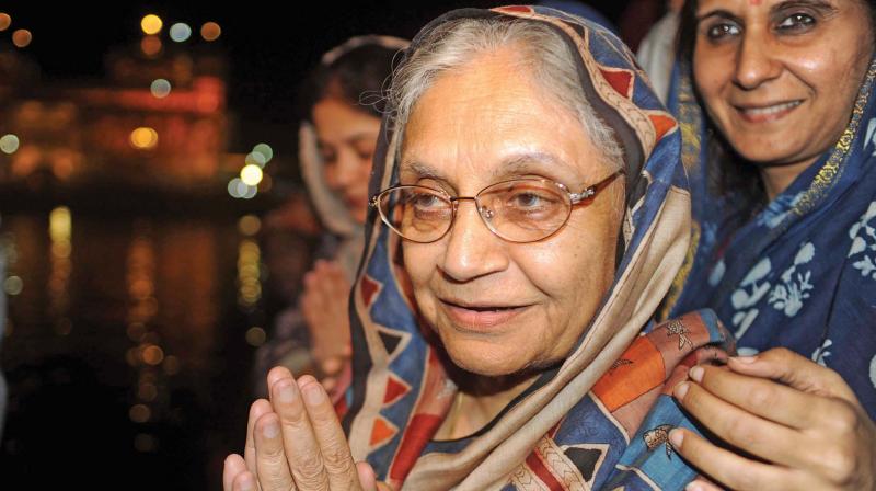 Former Delhi chief minister Sheila Dikshit.  (AFP)