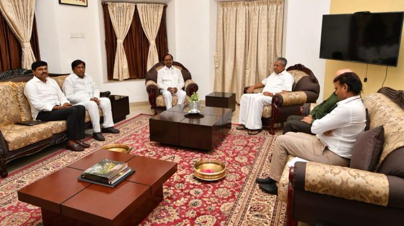 KCR meets Kerala CM, Stalin to pump up efforts for non-Cong, non-BJP front