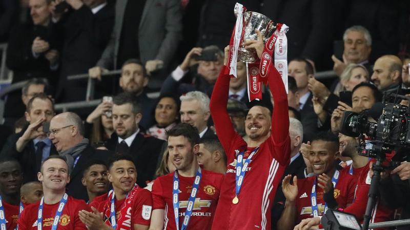 Zlatan Ibrahimovics brace powered Manchester United to 3-2 win over Southampton in the League Cup final. (Photo: AP)