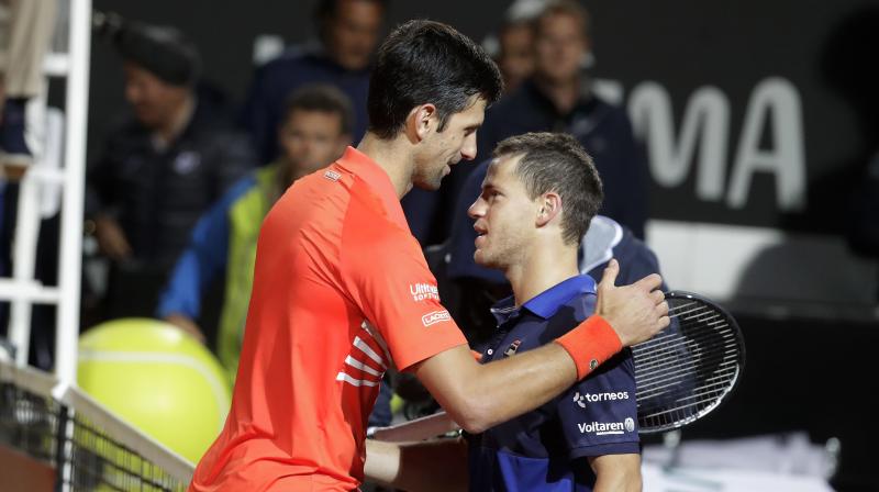 Rome Open: Djokovic goes past Schwartzman 6-3, 6-7, 6-3 to face Nadal in finals