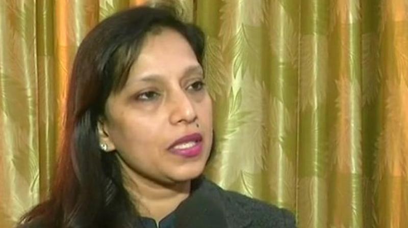 Preeti Aggarwal demanded an apology from Chief Minister Arvind Kejriwal for \spreading a lie\.(Photo: ANI)