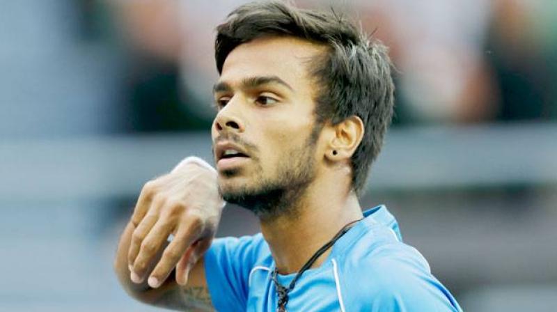 Sumit Nagal, who grabbed eye balls after winning the junior 2015 Wimbledon doubles title, brought his girlfriend to Delhi during the Spain tie without permission. (Photo: AP)