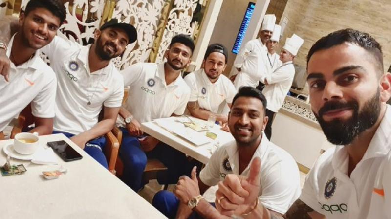 Virat Kohli shares pre-departure photos of his team before heading for Windies tour