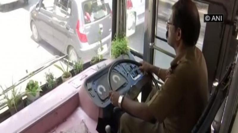 A bus with mini garden: Bengaluru driver initiates green drive