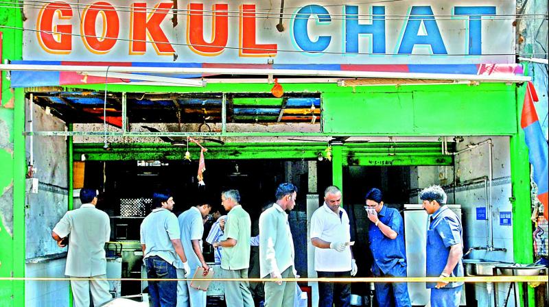 File photo of Gokul Chat bhandar that witnessed an explosion in August 2007. 	(Image: DC)