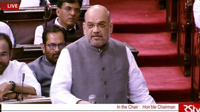 Replying to a debate on the amendment, Home Minister Amit Shah said a four-level scrutiny has been provided in the amendment and no human rights will be violated. (Photo: Twitter/ ANI)