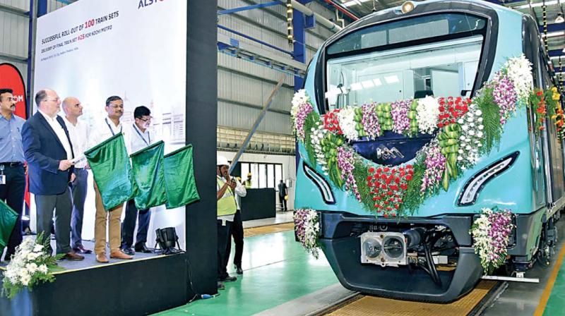 Chennai:  Alstom rolls out 100th metro train set