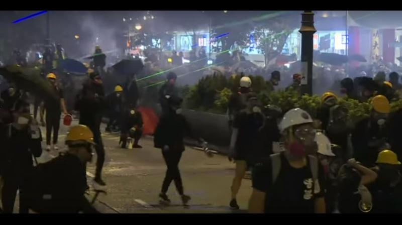Watch: Police in Hong Kong fire tear gas as street protests continue