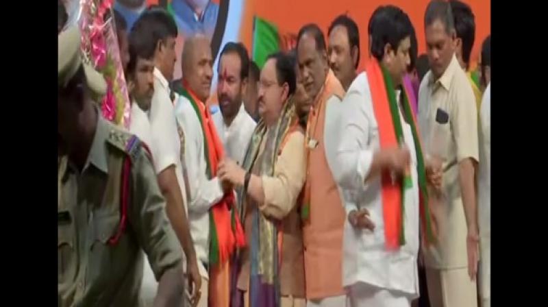 Around 60 prominent TDP leaders join BJP in Telangana