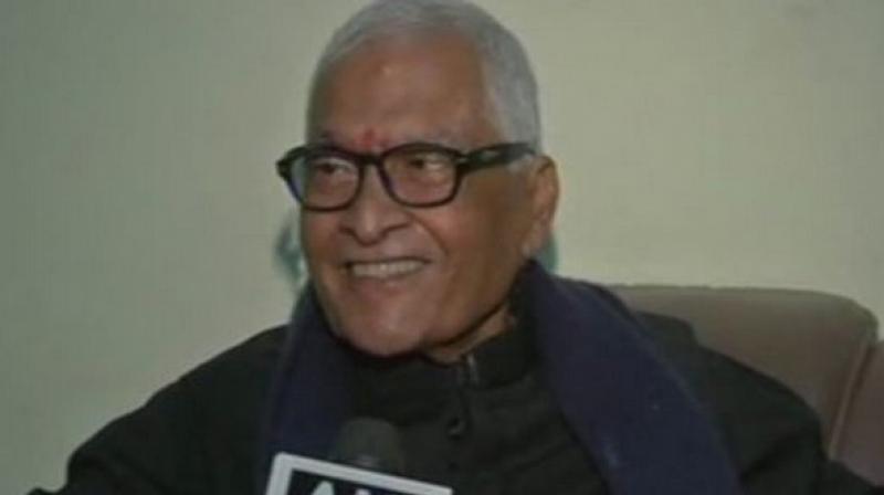 Former Bihar Chief Minister Jagannath Mishra passed away on Monday morning in New Delhi after a prolonged illness. (Photo: ANI)