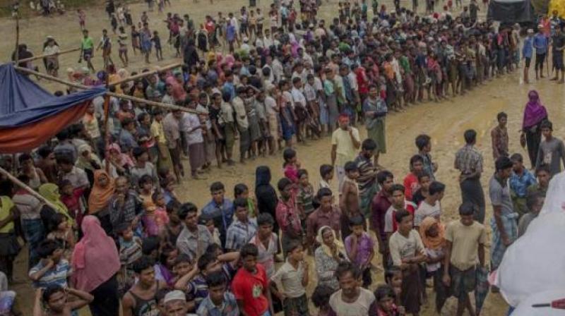 With the advent of the holy month of Ramzan, several organizations start campaigns to collect groceries, clothes and other articles for the refugees from Myanmar. (Photo: AFP)
