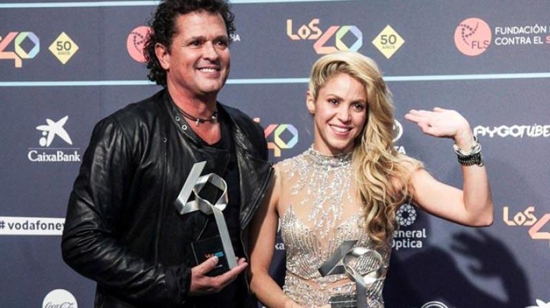 Shakira and Carlos La Bicicleta