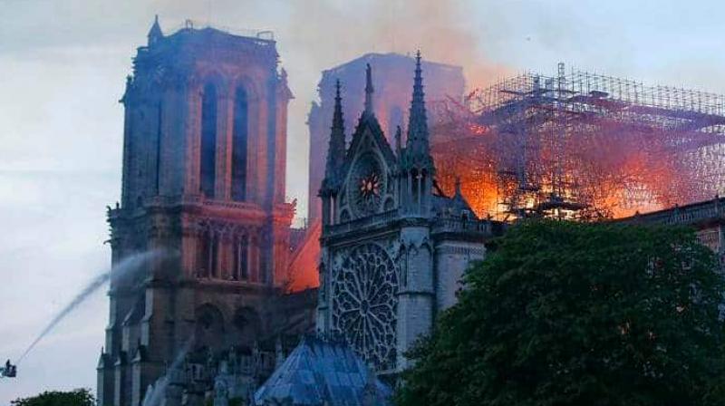 Following a fire at Paris Notre Dame cathedral in April, Russian media outlets in Europe blamed Islamist militants and Ukraines pro-Western government. (Photo: AFP)