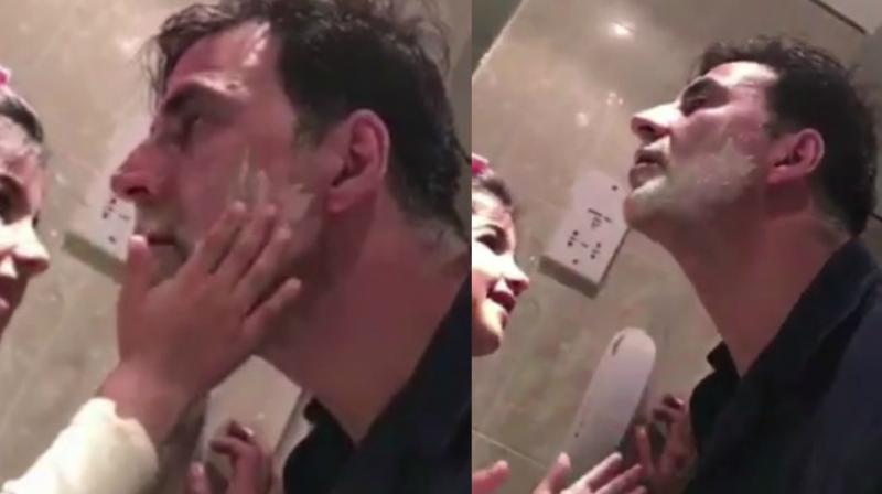 Screengrabs from the video posted by Akshay Kumar.