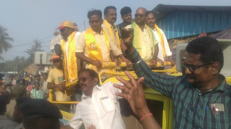 Kakinada: Telugu Desam leaderâ€™s entry opposed