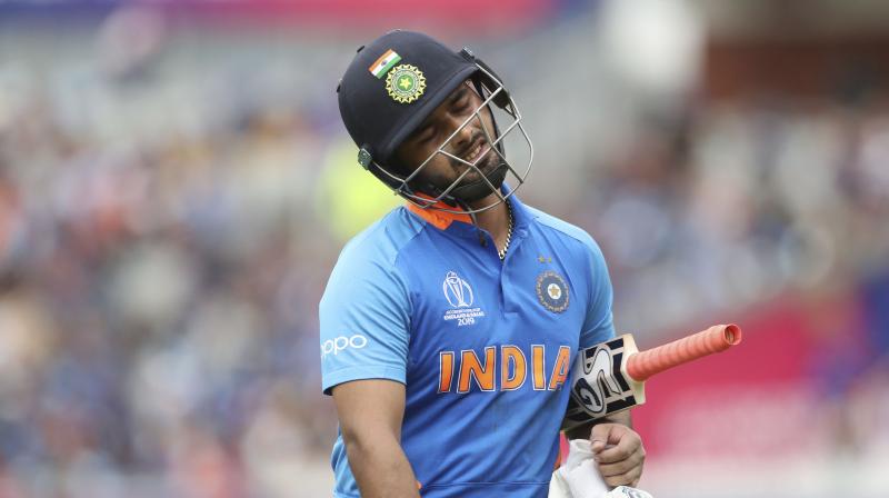 India were 71 for five when Pant got out. (Photo: AP)