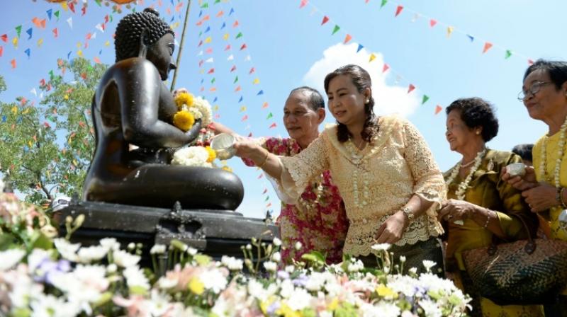 Buddhist New Year arrives with a splash