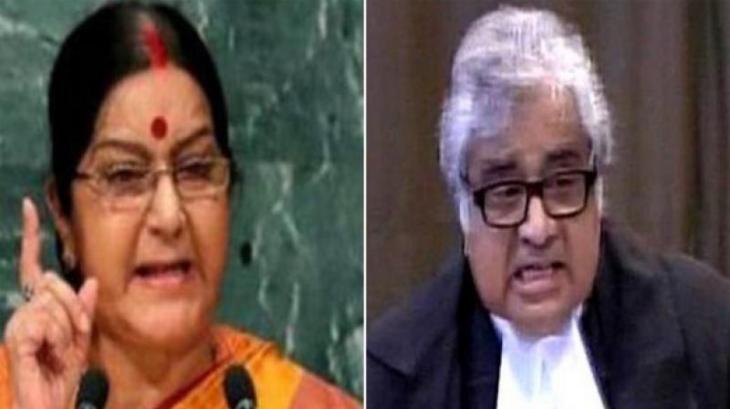 Come, collect your Re 1 fee tomorrow: Swaraj to Harish Salve an hour before her death