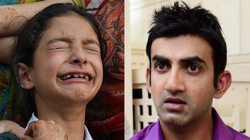 Thanking Gautam Gambhir for his gesture, the five-year old Zohra said that she and her family are extremely happy with the cricketers move before revealing that she wants to become a doctor.(Photo: Gautam Gambhir Twitter / PTI)