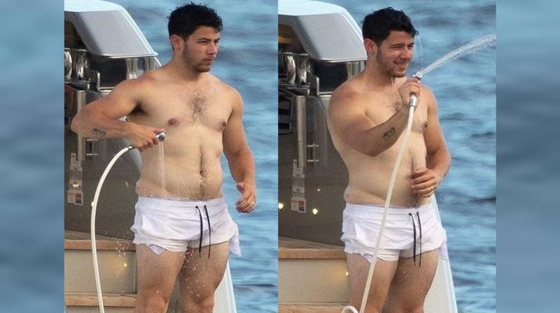 Nick Jonas\ shirtless photos go viral, netizens want to play with his \love handles\