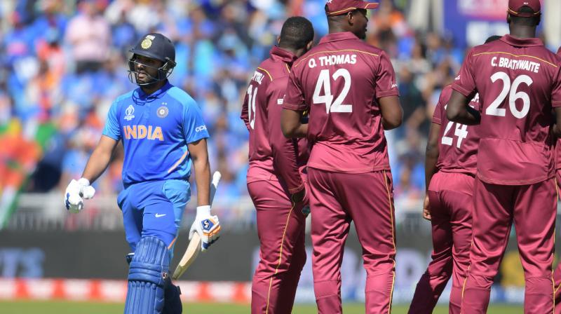 ICC CWC\19: IND vs WI; Rohit Sharma\s dismissal sparks up controversy