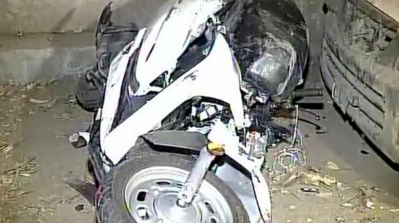Initial investigation suggests that speeding is the cause of the accident. (Photo: ANI)