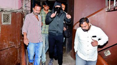Ranveer Singh was seen at Gaiety Galaxy wearing a black mask to check audience's reaction to Simmba.